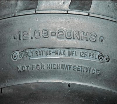 NHS, TG, ML, DT, K Marking / Suffix letters used on OTR&nbsp;tires